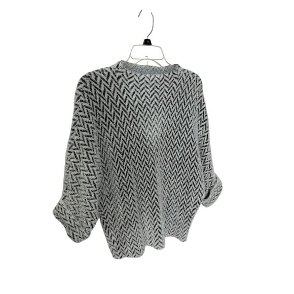 Calligraphie by anthropology gray and white sweater size small - Picture 1 of 6